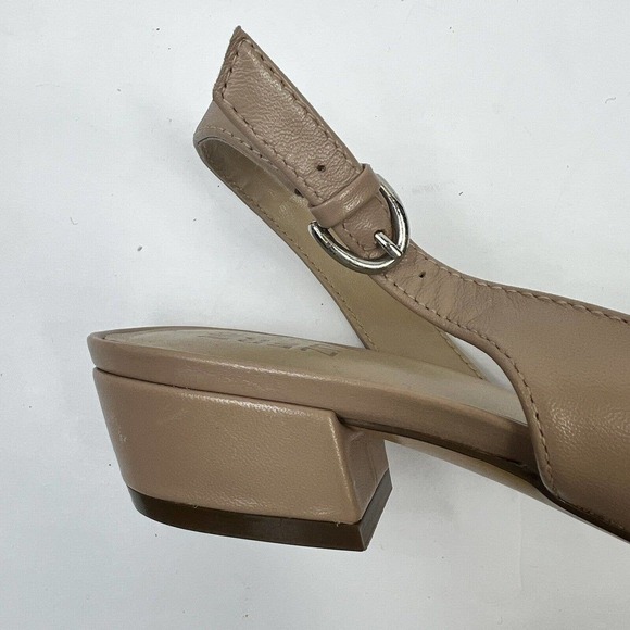 Naturalizer Banks Slingback Slip On Low Heels Sz 7.5 D'Orsay Pointed Toe - Picture 5 of 9